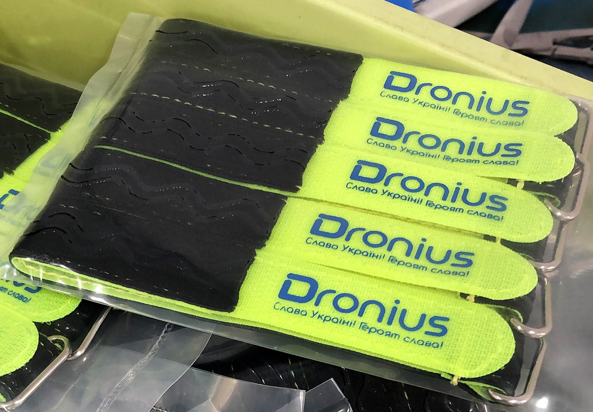 Dronius Kevlar Stitched Non-Slip Silicone Battery Straps 20x250mm